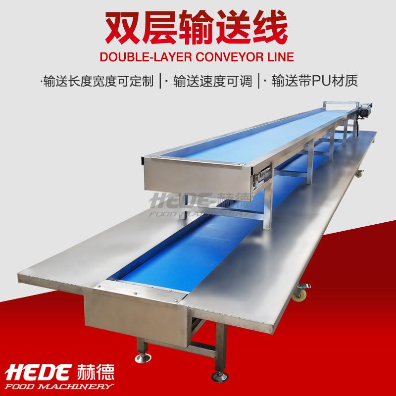 厂家现货肉制品输送带食品包装分拣输送带爆米花提升输送机