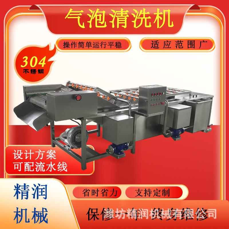 桃胶燕窝去杂气泡清洗机果蔬吹干清洗流水线猪蹄清洗漂烫流水线