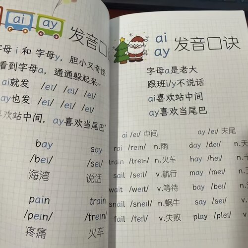 自然拼读趣味小学英语单词速记音标口语发音字帖自然拼读速记口诀