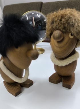 柚木木偶人北欧风格黑毛黄毛