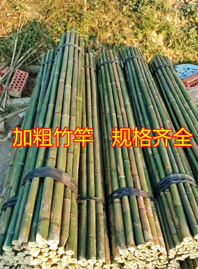 3456厘米加粗竹竿批发菜园搭架防腐竹竿棍旗杆黄瓜豆角爬藤菜架子