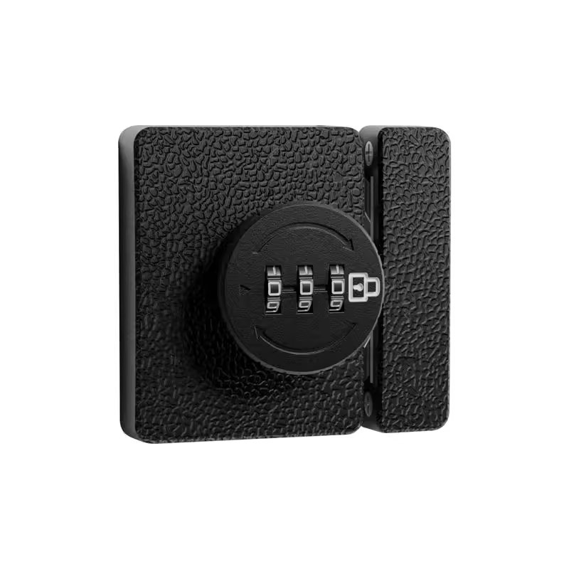 免打孔移门双开柜门密码锁储物衣柜锁扣柜子锁鞋柜抽屉推拉门锁具