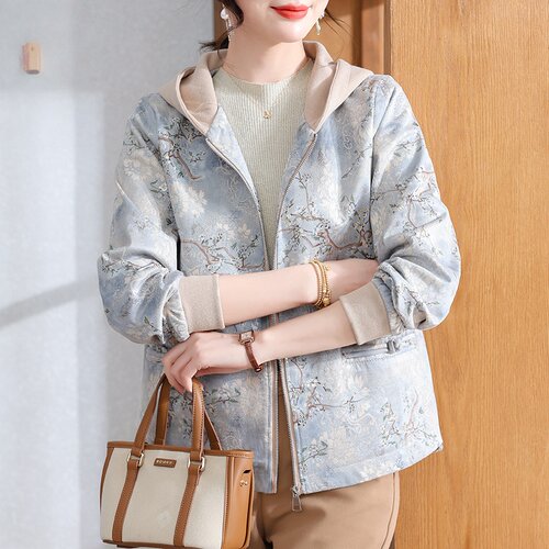 女装休闲上衣春秋拉链风衣夹克衫