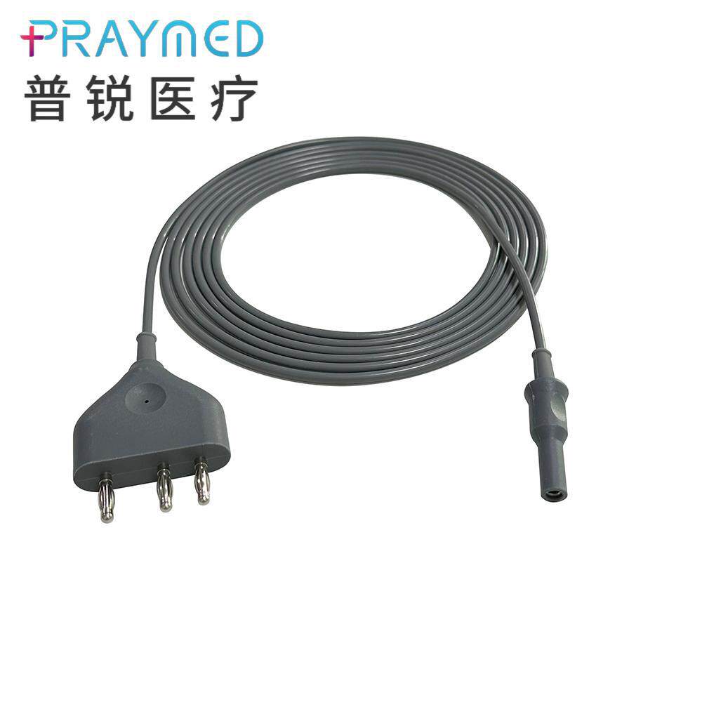 单极电凝连接线肠胃镜圈套器腹腔镜电凝钩导联线