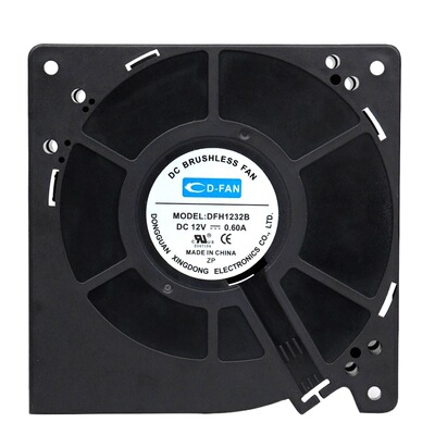 D-FAN DFH1232B DC 12V 0.60A 120x120x32mm 12厘米鼓风机风扇