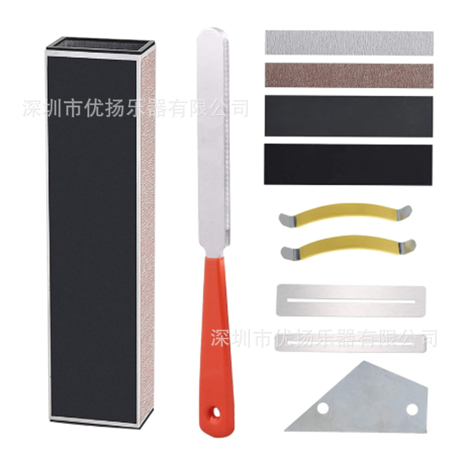 吉他工具套装 指板护理工具 吉他找平 打磨工具