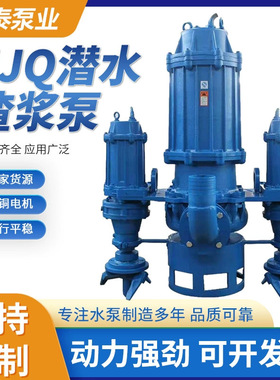 潜水抽砂泵6 8 10寸ZJQ无堵塞潜水泥浆泵 池塘清淤泵矿用排水泵