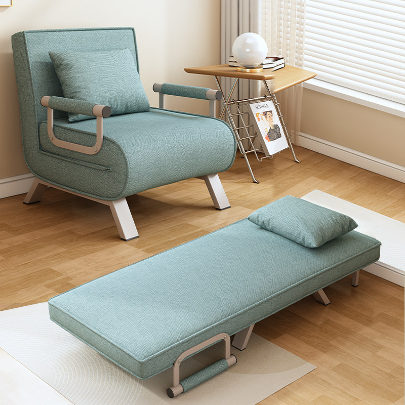 折叠沙发床带滑轮子移动单人床两用办公午休床沙发床阳台临时床