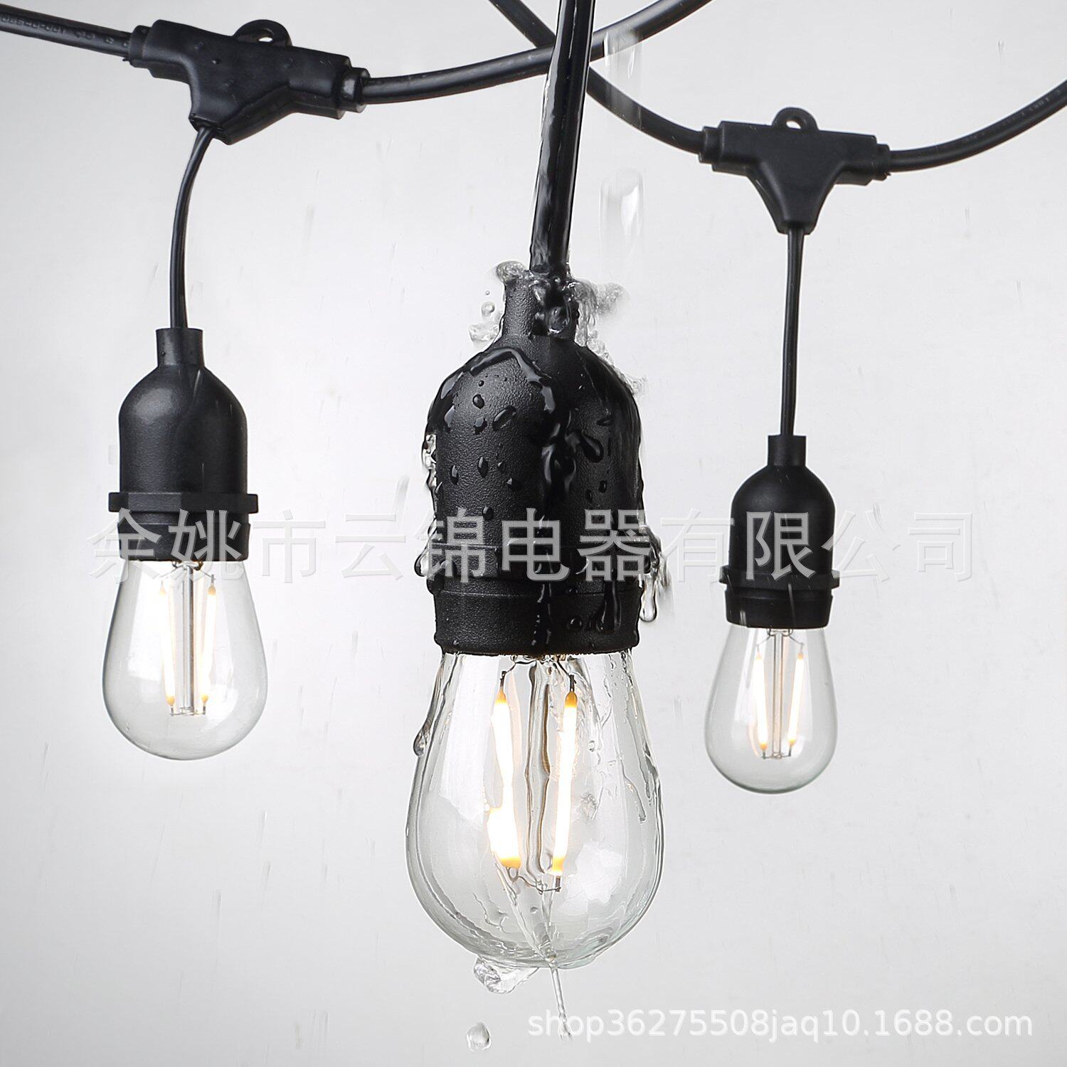 E27/E26灯头S14 跑马灯串灯 种植养殖烧烤大排档灯 婚礼节日装饰