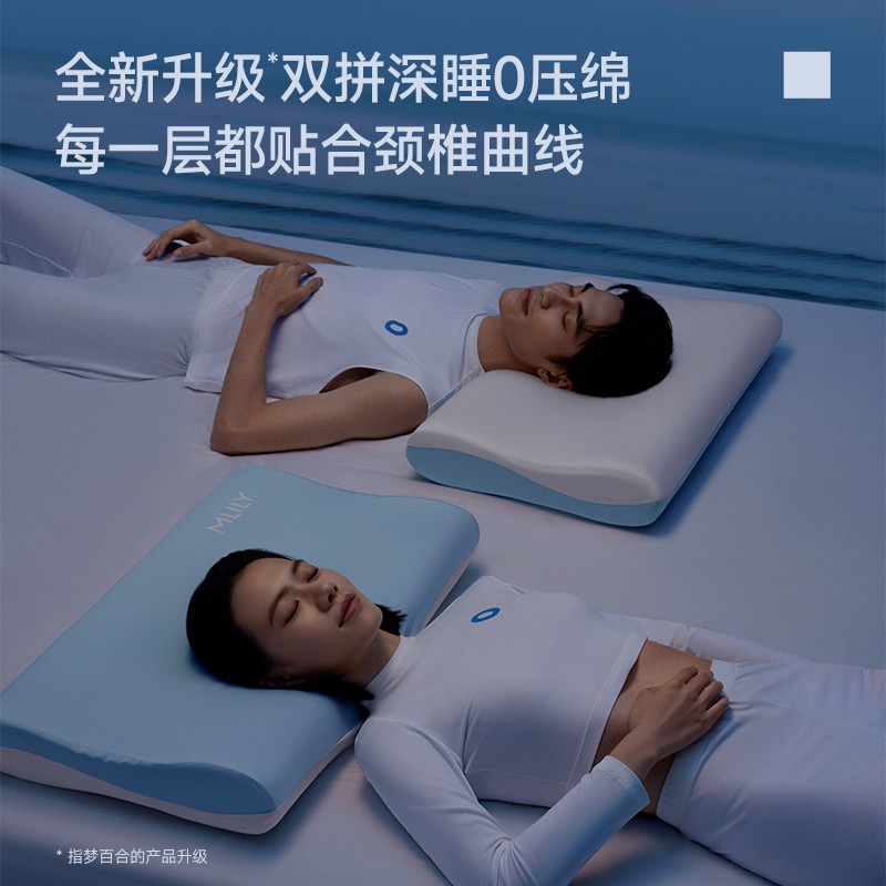 【酒店升级零压房】梦百合0压深睡枕Pro双芯记忆绵慢回弹护颈记忆图片