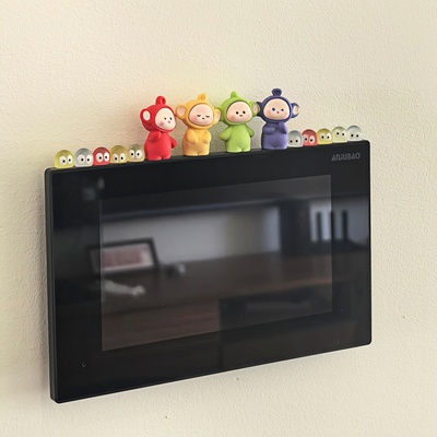 天线宝宝可视门铃装饰摆件家居玄关对讲卡通遮丑神器房间改造物件