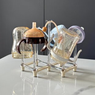 奶瓶沥水架水杯沥水收纳架婴儿奶嘴瓶晾干置物架可调节户外便携架