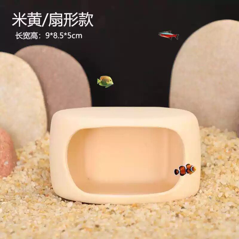 迷你紫砂陶造景繁殖屋鲷鱼虾鹦鹉