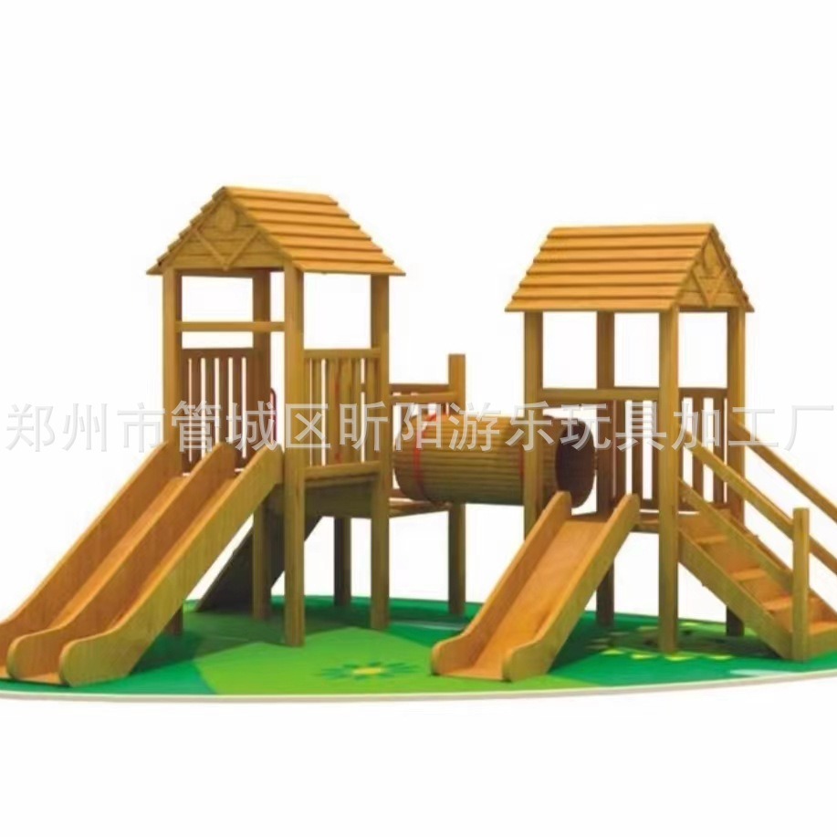 户外大型幼儿园木制滑梯儿童攀爬架荡桥平衡组合小区景区游乐设施