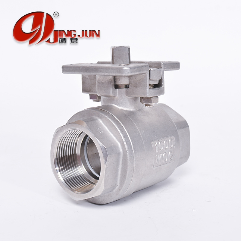 不锈钢304二片式高平台球阀、两片式高平台球阀、气动2PC螺纹球阀