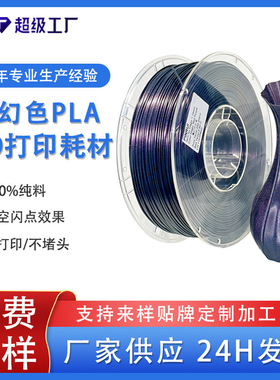 品锐PINRUI 3D打印耗材 PLA魔幻色 闪点变色 PLA变色龙3d打印耗材