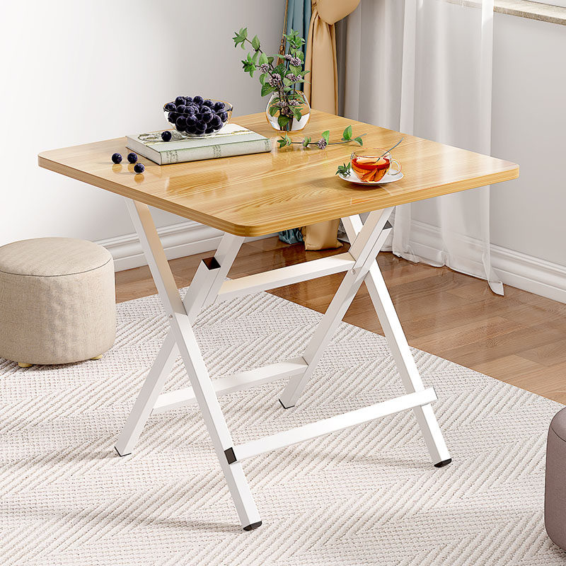 可折叠小桌子f餐桌家用小户型简易出租屋用吃饭方桌户外便携式摆