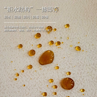 伸缩杆厨房防油污J防水遮挡帘飘窗小窗户遮 奶茶色窗帘免打孔安装