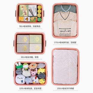 访客 大号收纳箱整理s箱收纳盒加厚储物收纳塑料箱摆摊箱