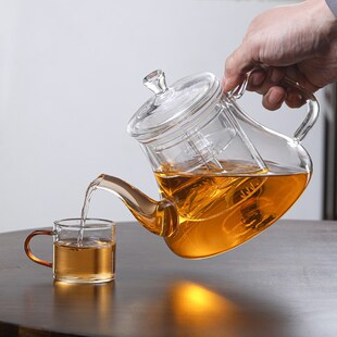 天润和器茶壶煮茶器电陶炉烧水壶茶具壶加厚玻璃耐高W温家用蒸茶