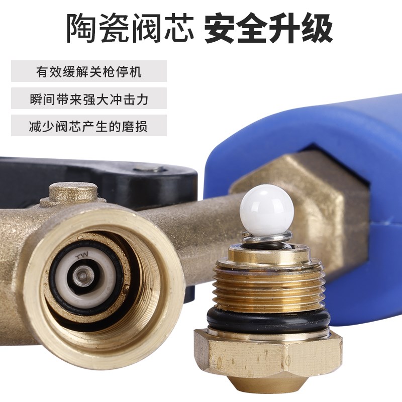 商用陶瓷阀30h0公斤高压清洗机水枪头关枪停机洗车机专用防缠绕抢