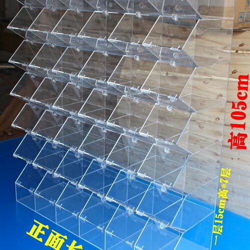 连体组合亚克力糖果箱透明v展柜蜜饯干果超市展示散货架防潮 密封