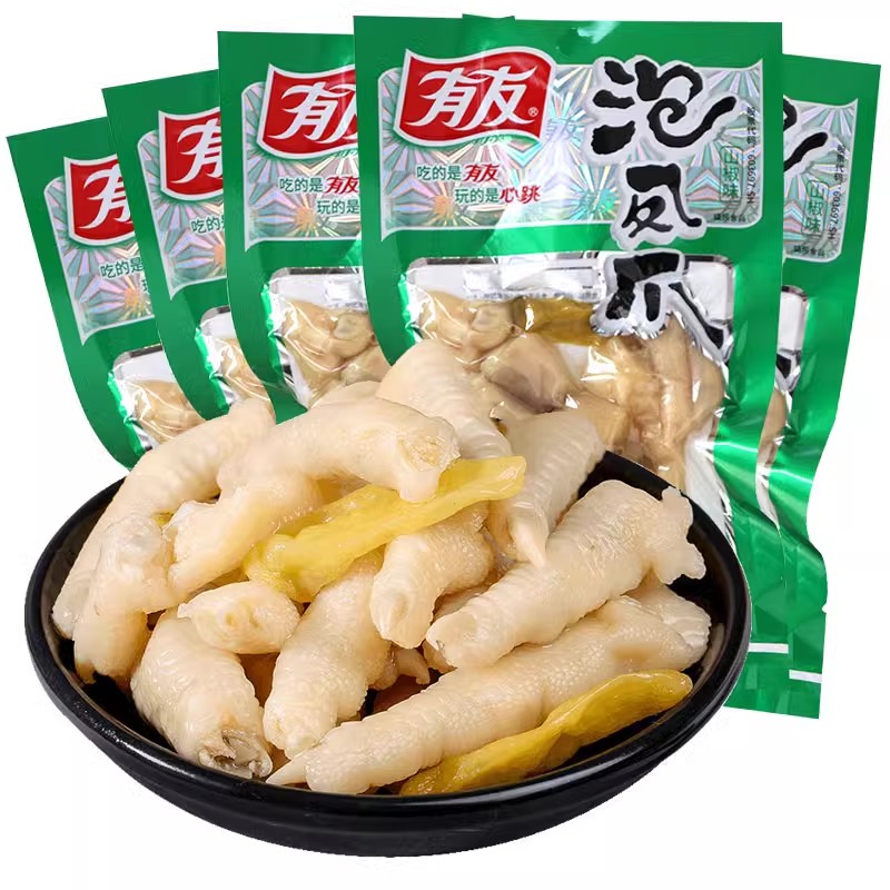 有友泡椒凤爪藤椒柠檬香辣鸡脚爪图片