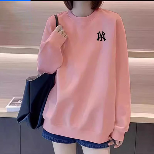 【一折专区】奥莱正品中长款卫衣女遮屁股春秋宽松大码t恤打底衫