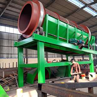 内蒙巴林左旗滚筒筛石机 砂场料场 稳定建筑垃圾石子振动筛分机