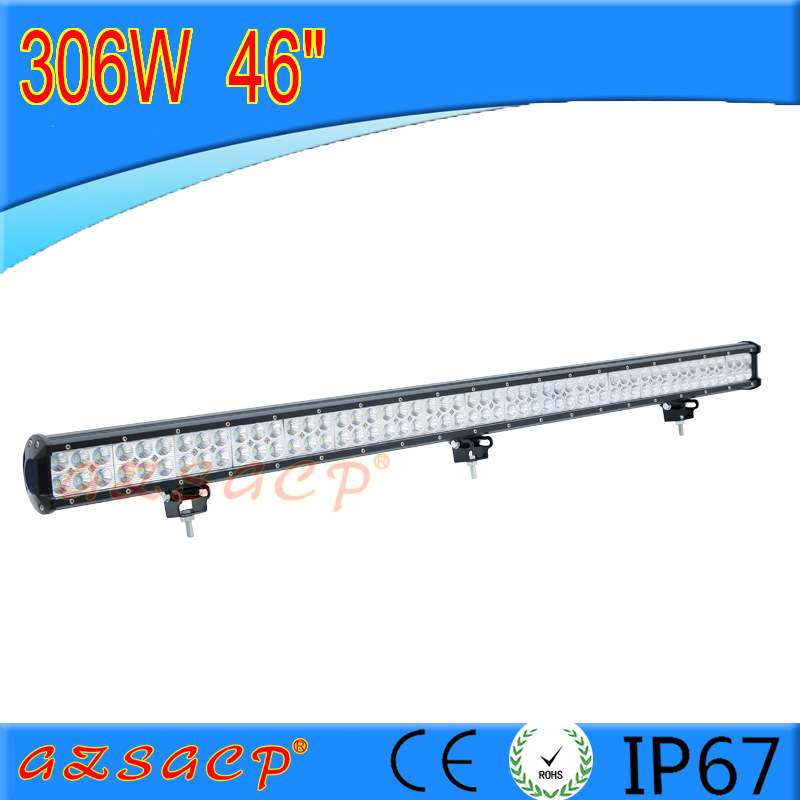 汽车led长条射灯12v24V货车灯超亮防水越野车顶改装前杠灯306W