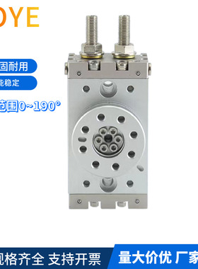 FOYE旋转摆动气缸MSQB10A气动转盘MSQA10A齿轮摆台可调可调缓冲