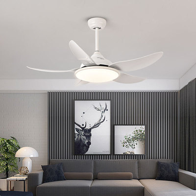 风扇灯客厅餐厅5叶吊扇带灯遥控52寸吊灯ceiling fan with light