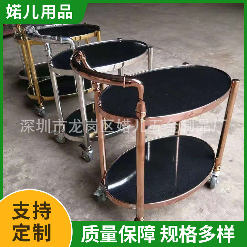 不锈钢三层商用移动餐车