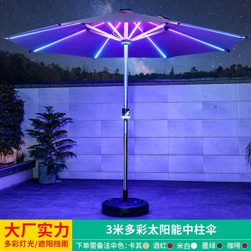 莫家户外庭院遮阳中柱伞
