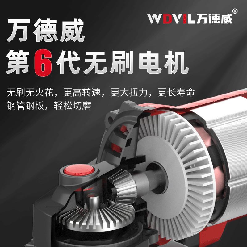 j8电机旋转角向磨光机锂电角磨机充电式纯铜切割机打磨机抛光机g3