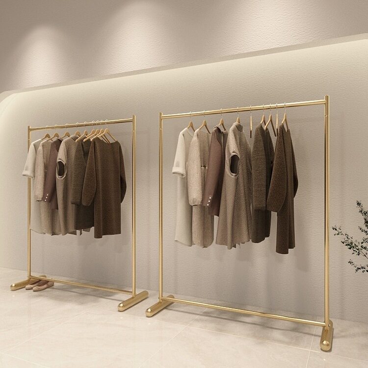 服装店展示落地简易挂衣架
