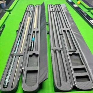 三槽台球杆盒小头杆大头杆斯诺克球杆冲杆跳杆冲跳一体球杆台球包