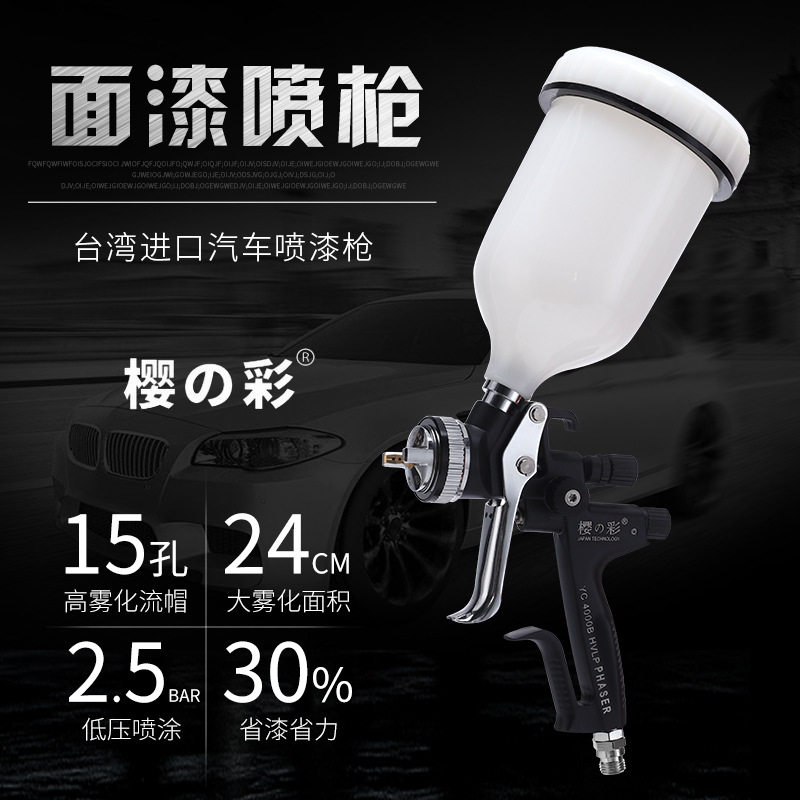正品进口环保汽车面漆喷漆枪