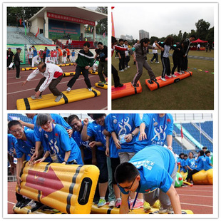 趣味同舟共济 趣味运动会道具 充气筏子 户外拓展器材厂家