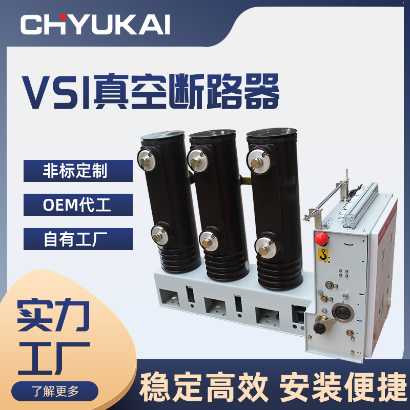 VS1-12/630高压真空断路器空气开关侧装式固封ZN63户内10KV断路器