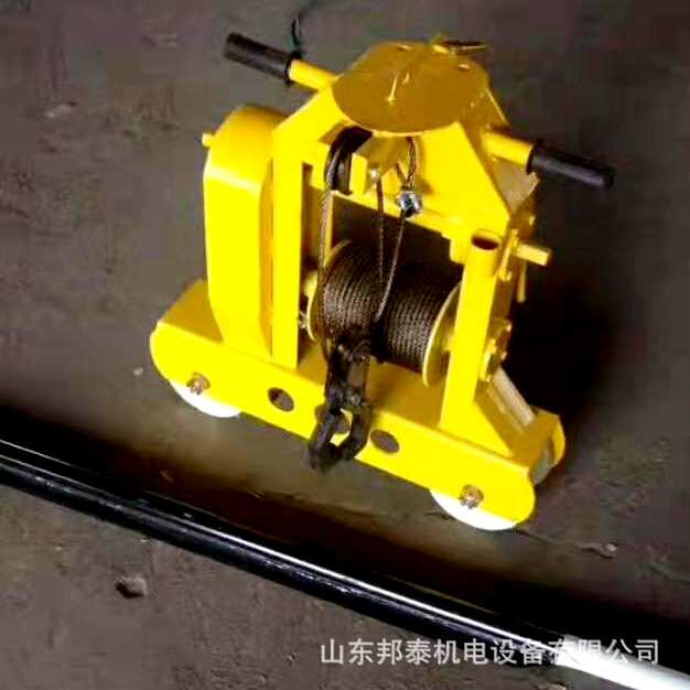 BTYG-3铁路运轨器 多功能轨道物料运输车 手摇式钢丝绳拉运钢轨机
