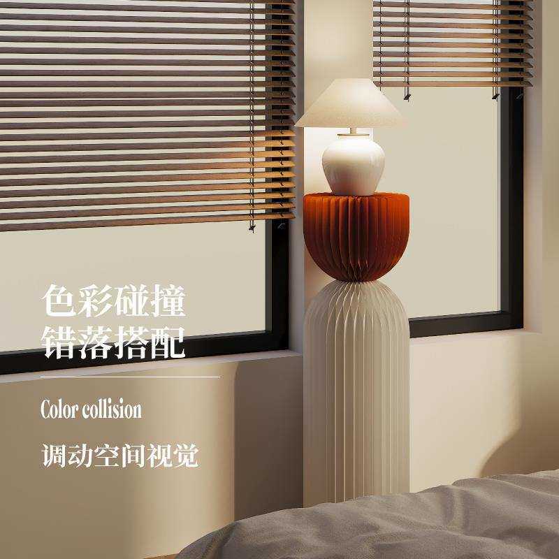 青美圆柱商品展示架商场橱窗展会陈列装饰展台艺术创意摆台货架