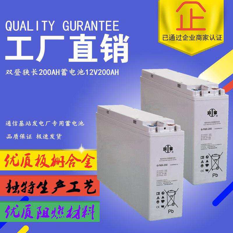 双登蓄电池12V100AH/6-FMX-100A 狭长型 免维护铅酸蓄电池UPS专用