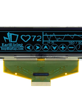 蓝色2.8寸OLED显示屏/显示模块/25664/256x64点阵/并串口