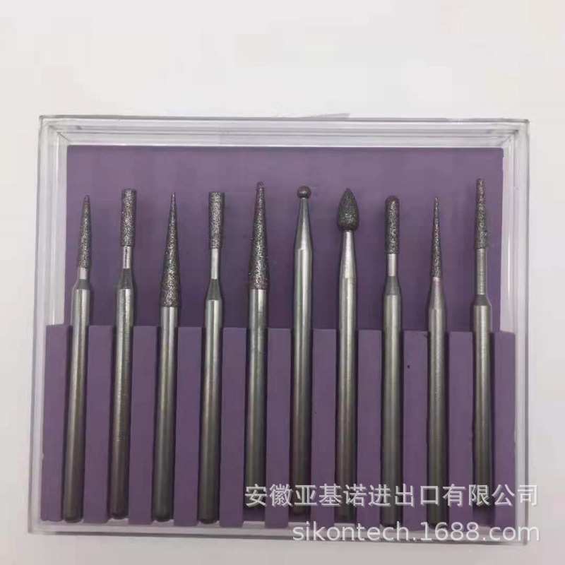 金刚石磨棒套装 钻石磨棒 电镀金刚石打磨头 gao切削力 钢材适用