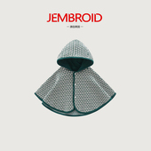 英国婴儿披风外套春秋韩版 连帽披肩男女宝宝针织透气洋气防风斗篷