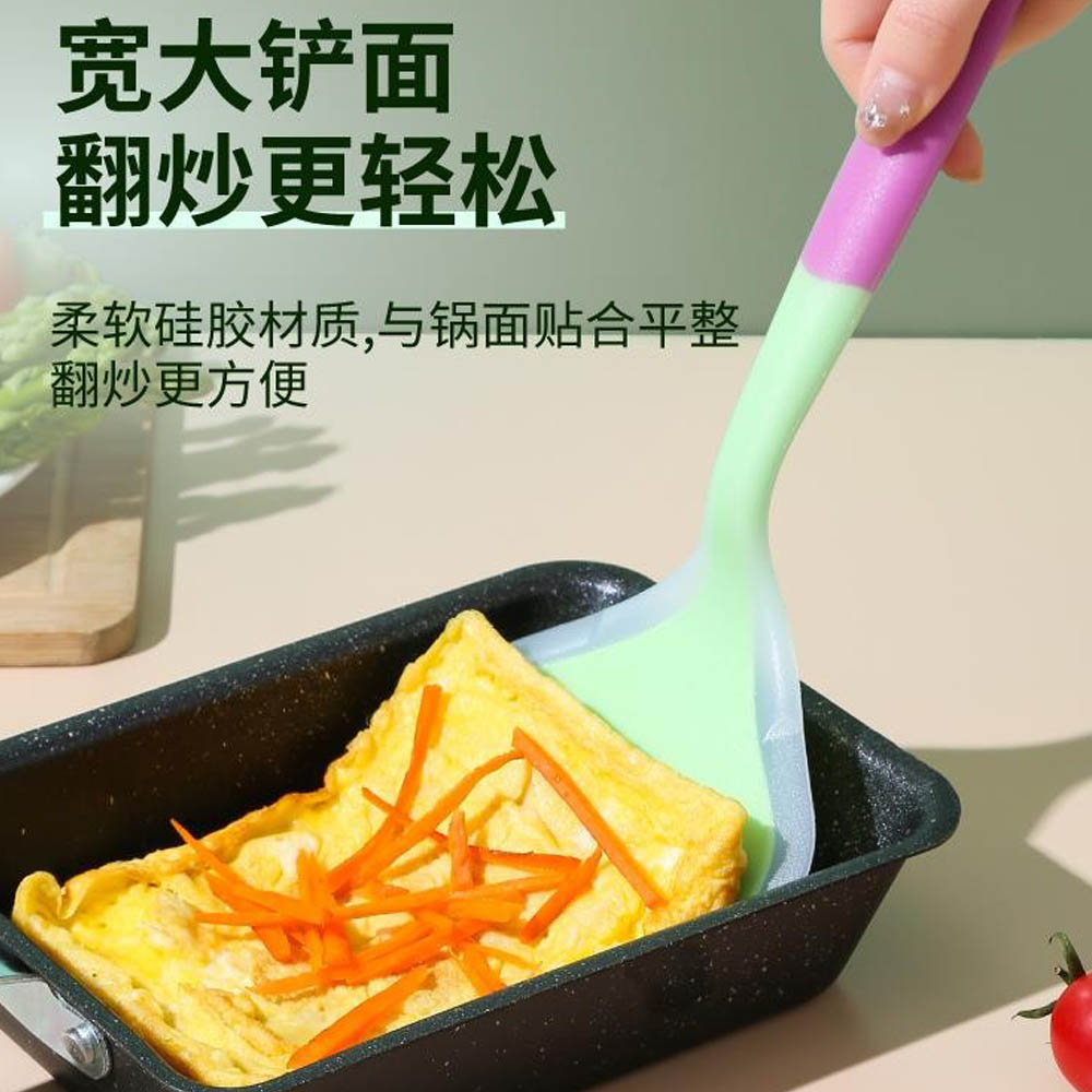 烙饼硅胶铲耐高温不粘锅专用铲子不伤锅烘焙刮刀厨房家用炒菜锅铲