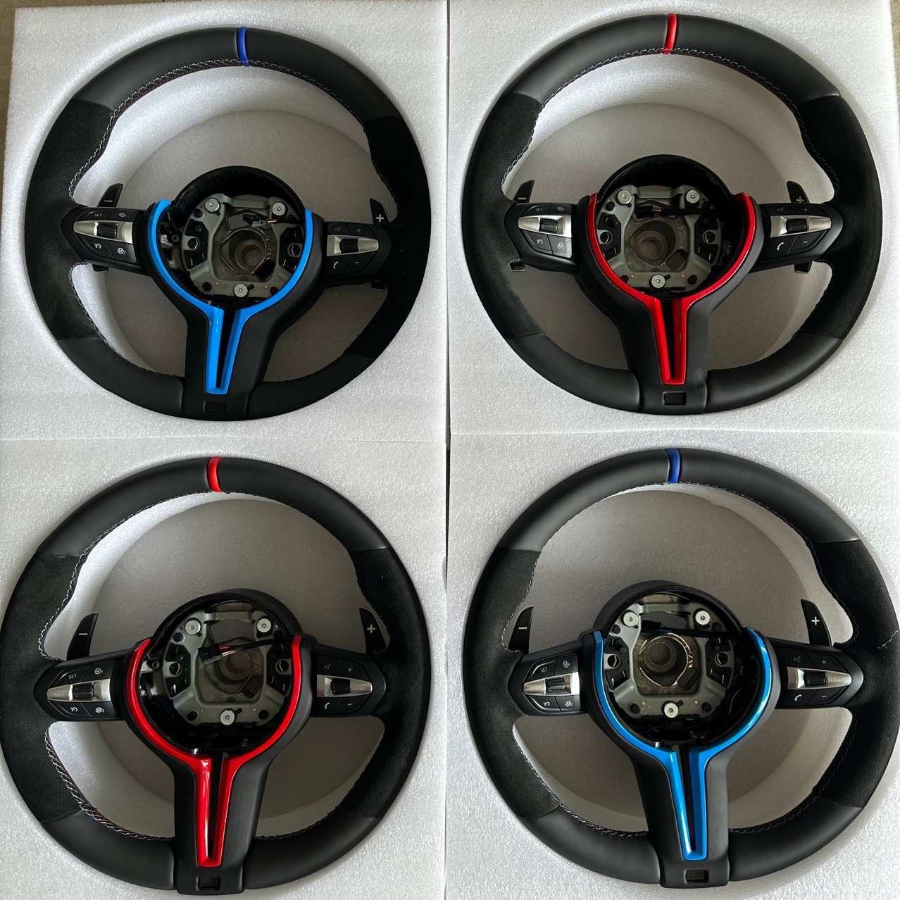 适用于宝马f底盘F01F10F30 1234567系X123456车型翻毛皮mp方向盘