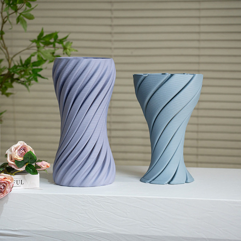 现代3d打印陶瓷花瓶ins风花器水培瓶插花高款创意摆件装饰鲜花瓶