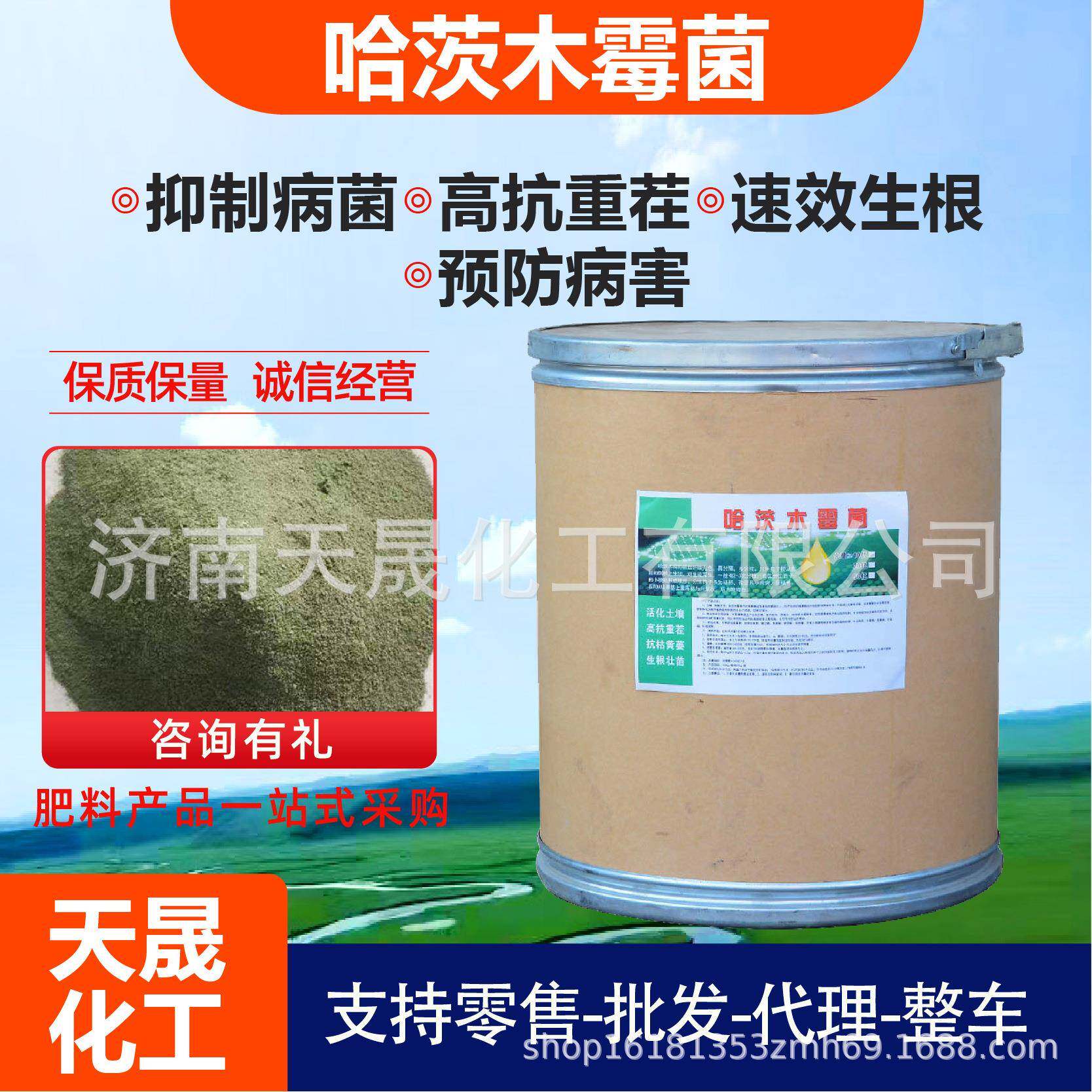 哈茨木霉菌微生物菌剂农业种植防根腐病土壤改良促生根哈茨木霉菌